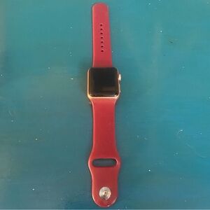 Apple series 3-38mm Smartwatch with Red Band